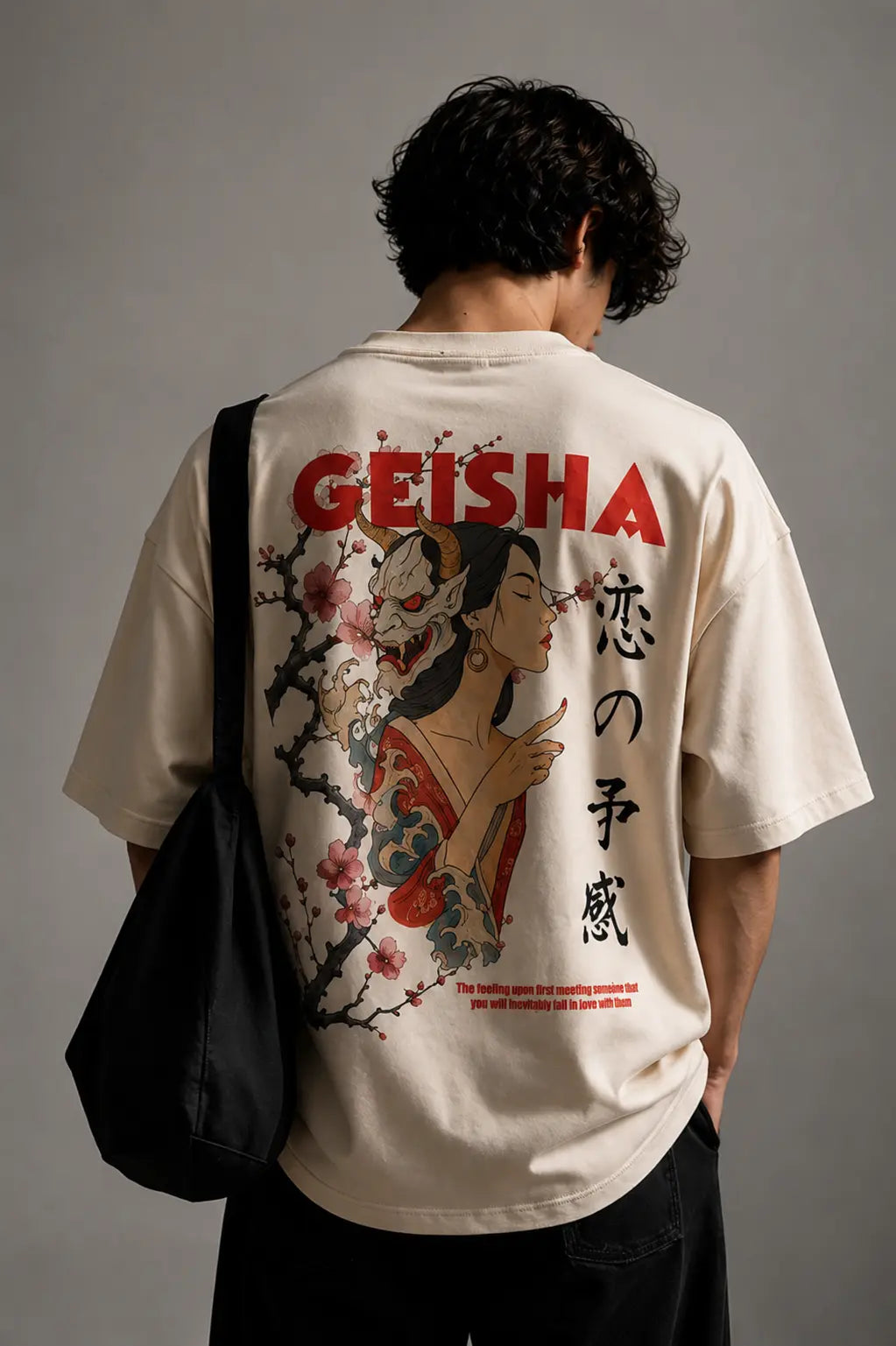 GEISHA Oversized Tee | Japanese Streetwear T-Shirt | Thread Anatomy