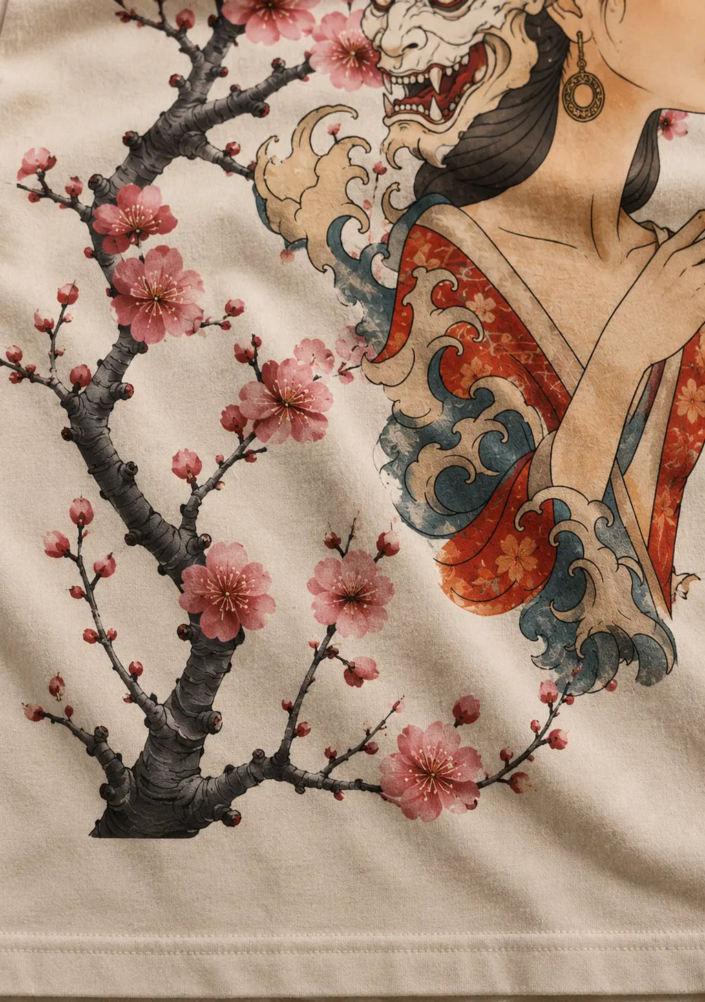 GEISHA Oversized Tee Thread anatomy